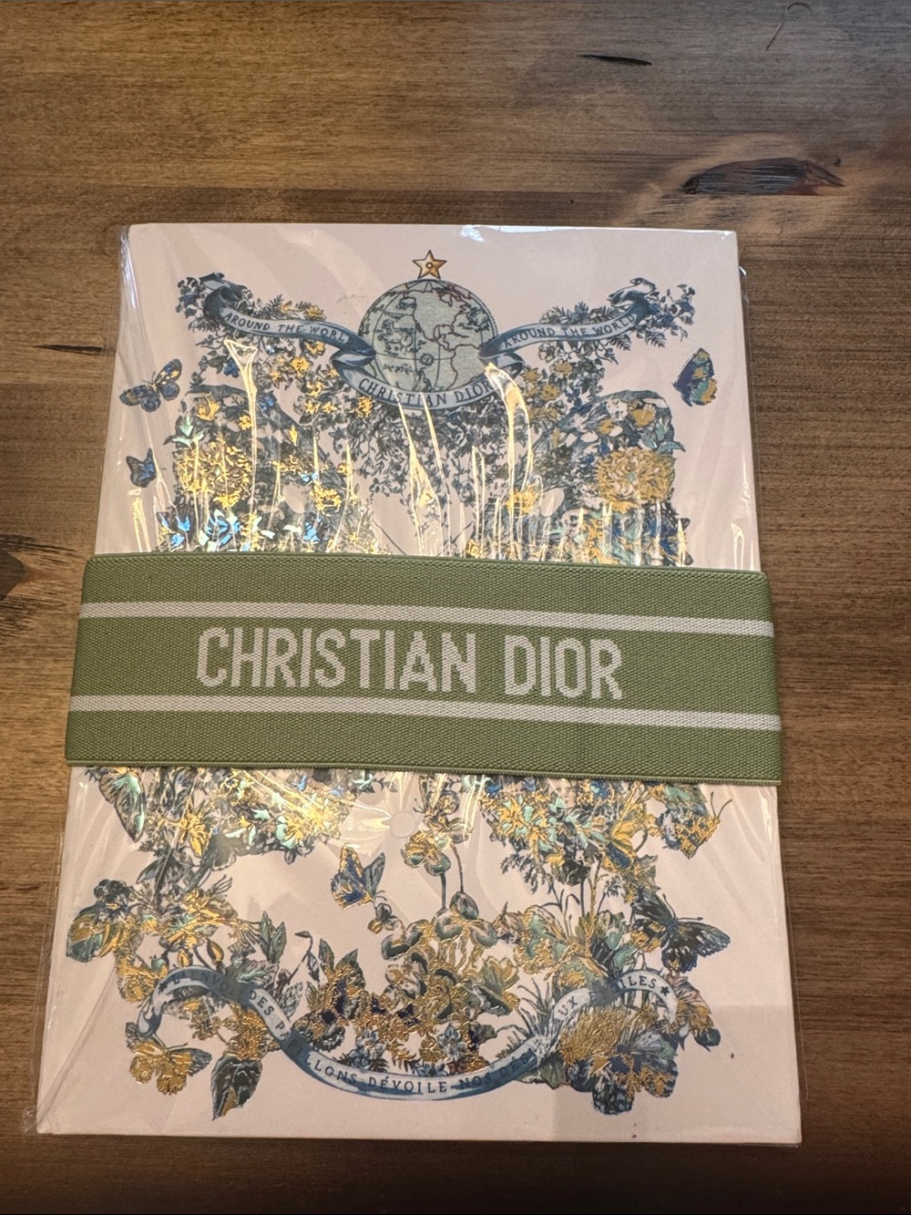 Christian Dior Green Butterfly Notebook